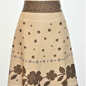 Liz Claiborne size 12 Tan Linen Skirt